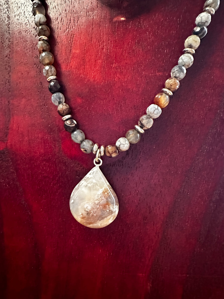 Pietersite and Super Seven Stone Necklace