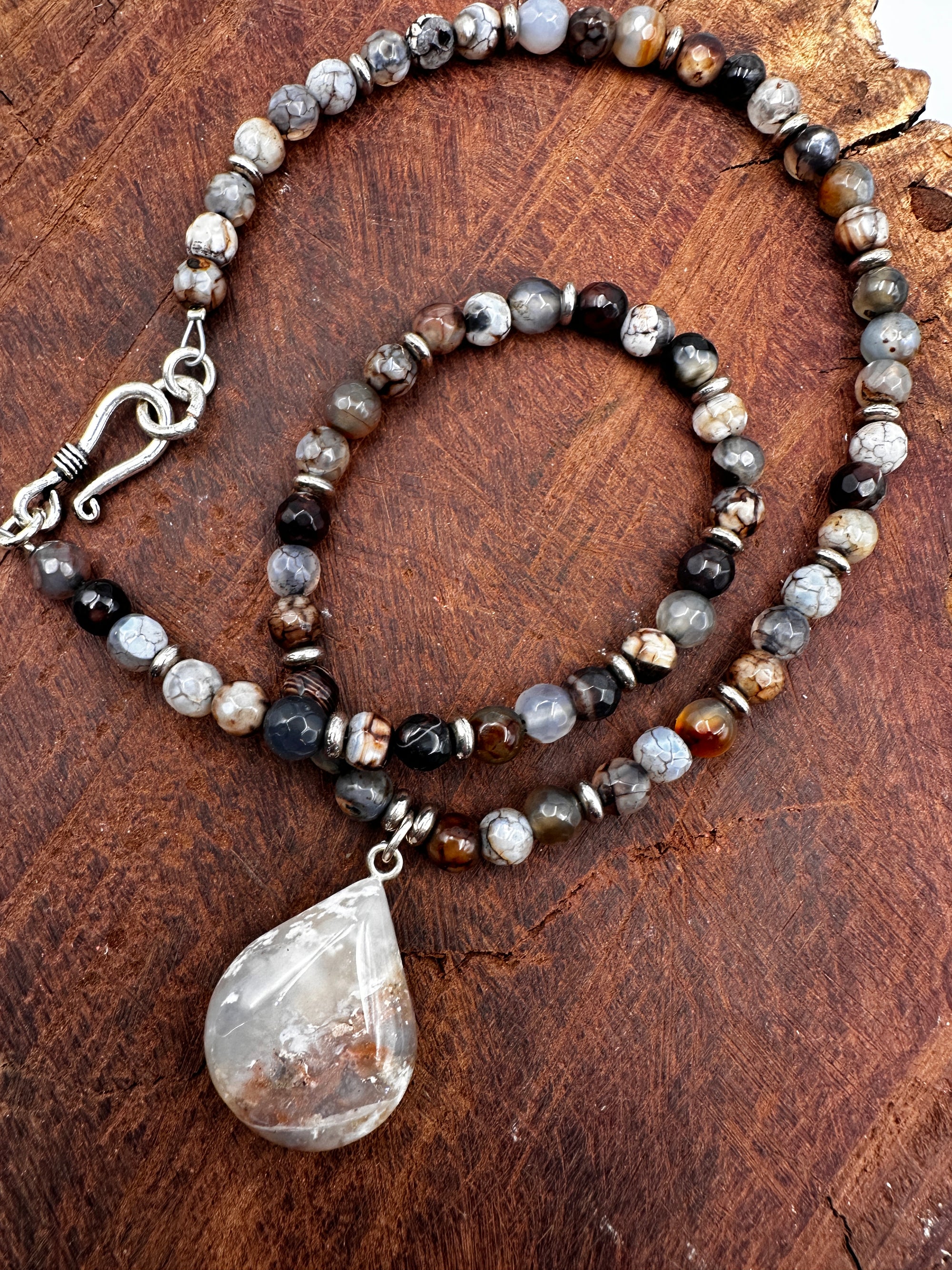 Pietersite and Super Seven Stone Necklace