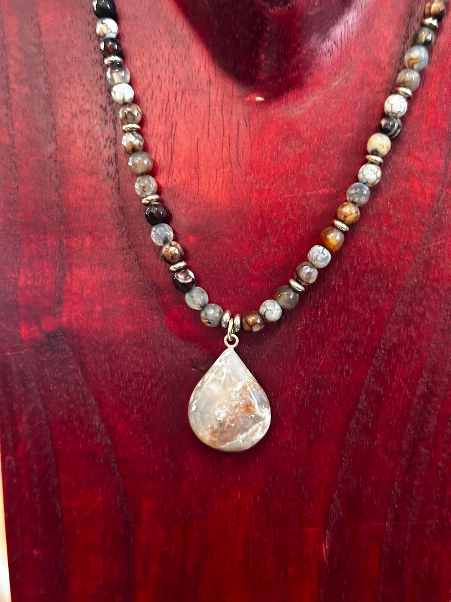 Pietersite and Super Seven Stone Necklace