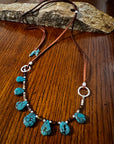 Natural Turquoise adjustible Necklace