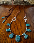 Natural Turquoise adjustible Necklace