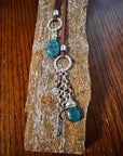 Turquoise and sterling Lariat