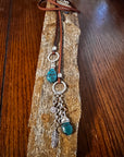 Turquoise and sterling Lariat