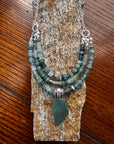 Ancient Roman and Authentic Sea Glass Necklace
