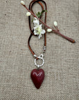 Gorgeous Mookaite Heart Necklace