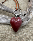 Gorgeous Mookaite Heart Necklace