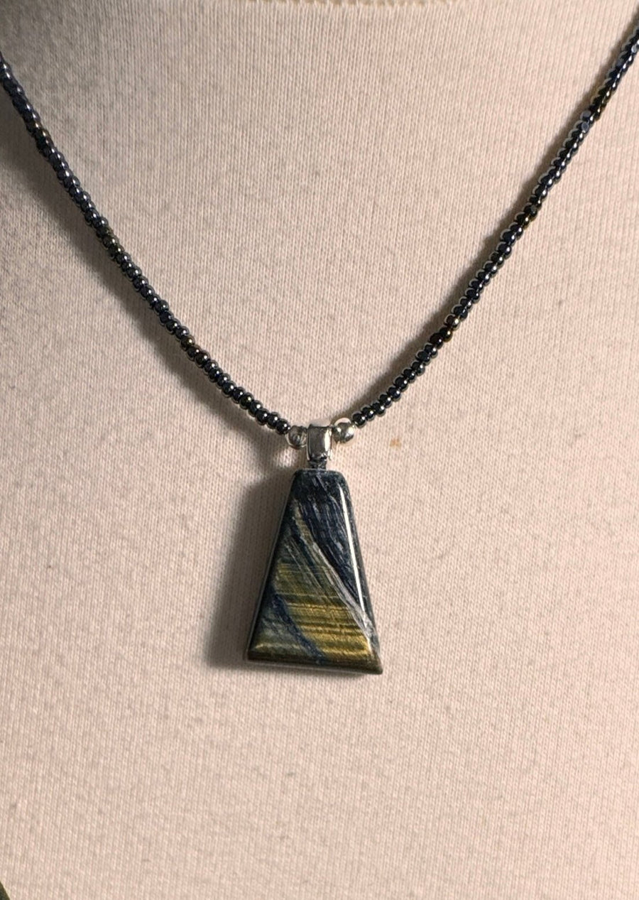 Hawk Eye Pendant Necklace