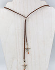 Hummingbird and Silver with Carnelian Lariat