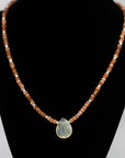 Moon and Sunstone Necklace