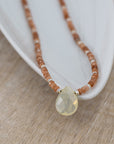 Moon and Sunstone Necklace